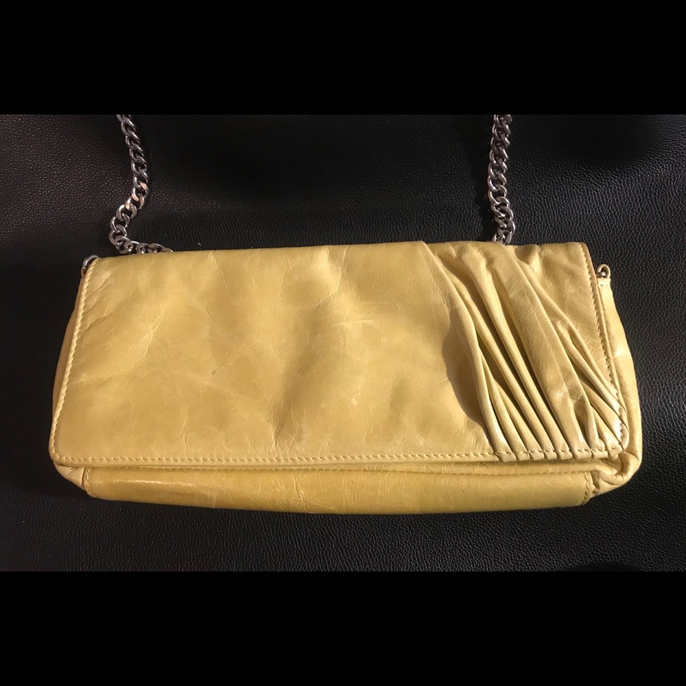 HOBO  International Bag Mustard Leather Clutch